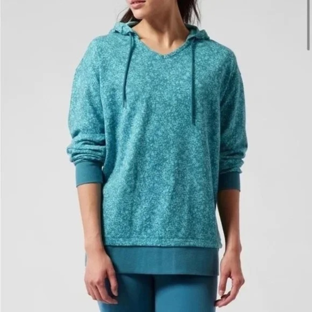 Athleta Sundown Alliance Women's Long Sleeved Hooded Pullover Size L